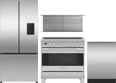 4 Piece Package Includes Refrigerator, Range, Hood And Dishwasher